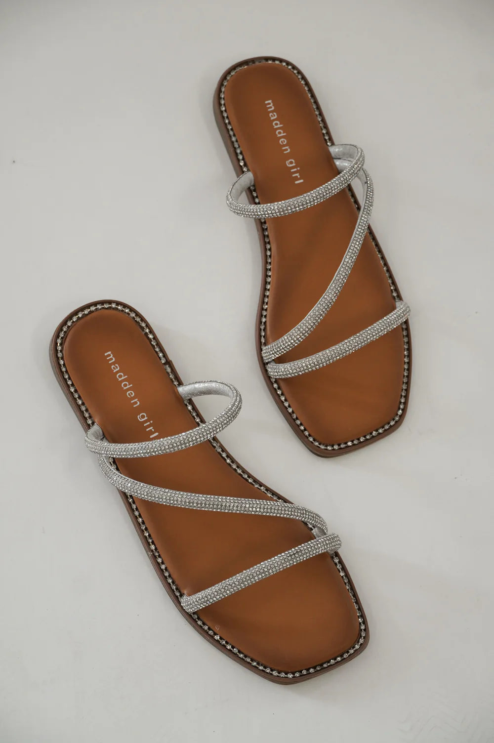 MADDEN GIRL Crystal PRIZZE Strappy Sandals