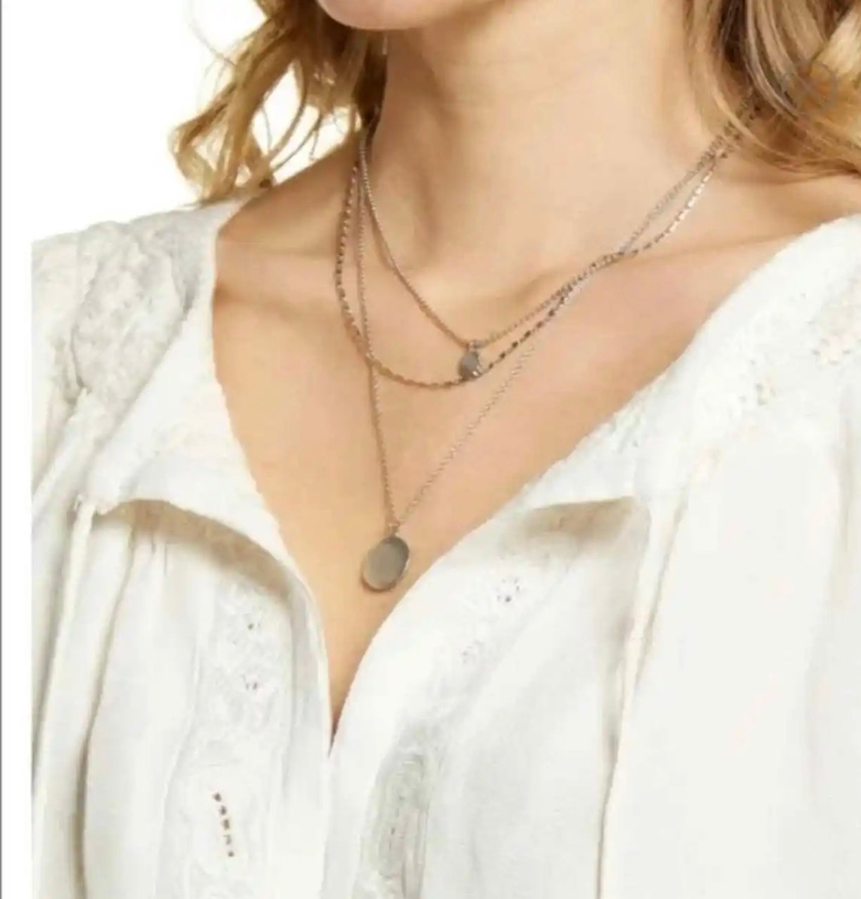 FREE PEOPLE Embroidered SUN VALLEY Top