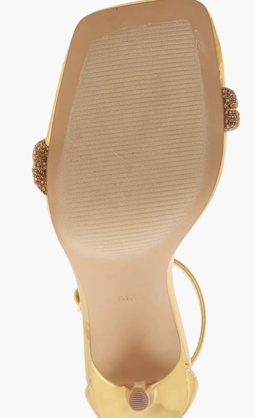 STEVE MADDEN Gold CONFETTI Heel Shoe Silver Accents STEVE MADDEN Gold CONFETTI Heel Shoe Silver Accents