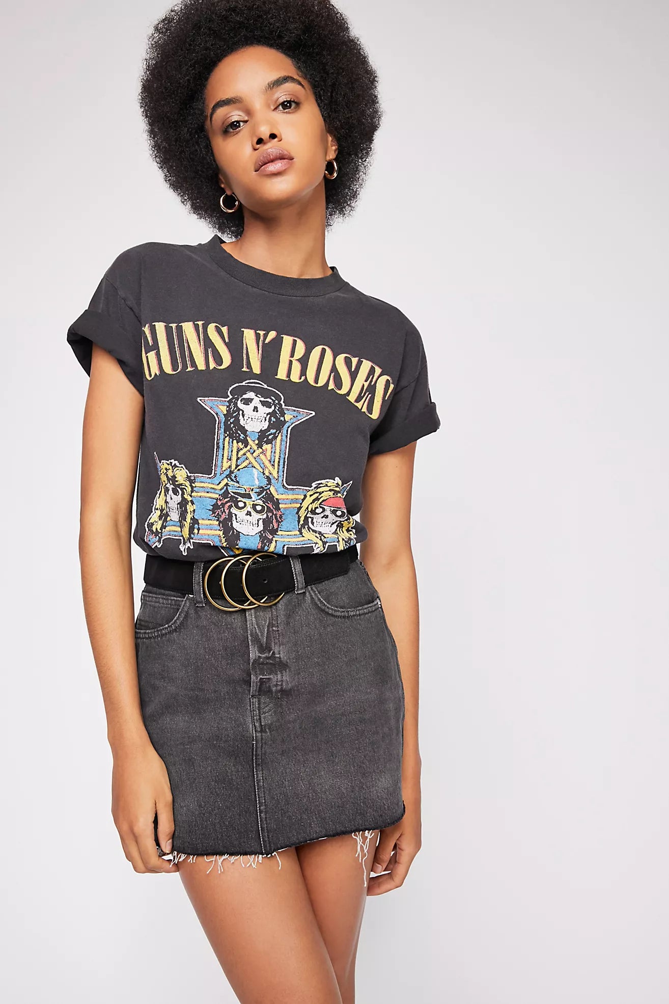 DAYDREAMER GUNS N’ ROSES Skull Cross Weekend Top
