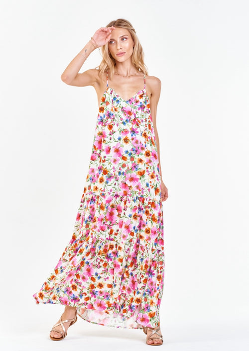 *DEAR JOHN Tiered RYO Spaghetti~Strap Dress