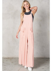 SUMMIT SquareNeck Gauze Wide-leg Jumpsuit