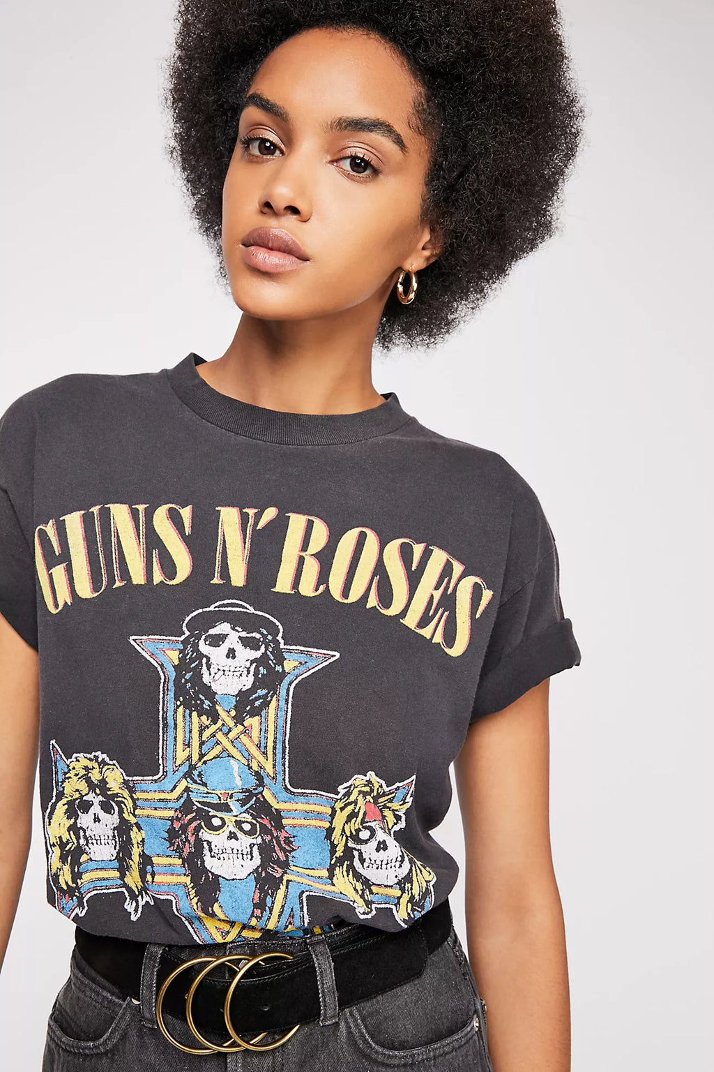 DAYDREAMER GUNS N’ ROSES Skull Cross Weekend Top
