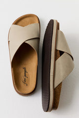 FREE PEOPLE CrissCross SIDELINES Contour FootBed Sandal