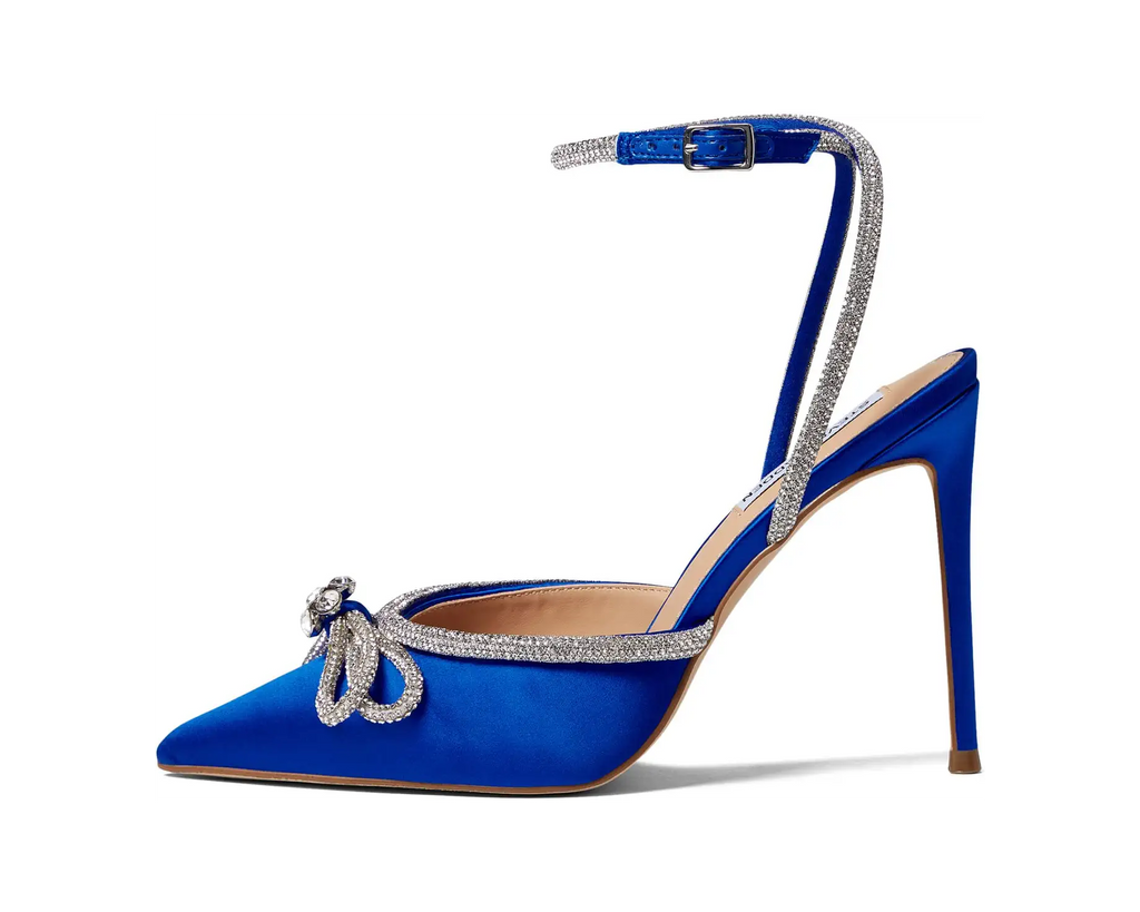 STEVE MADDEN Rhinestone Accent VIABLE AnkleStrap Heels