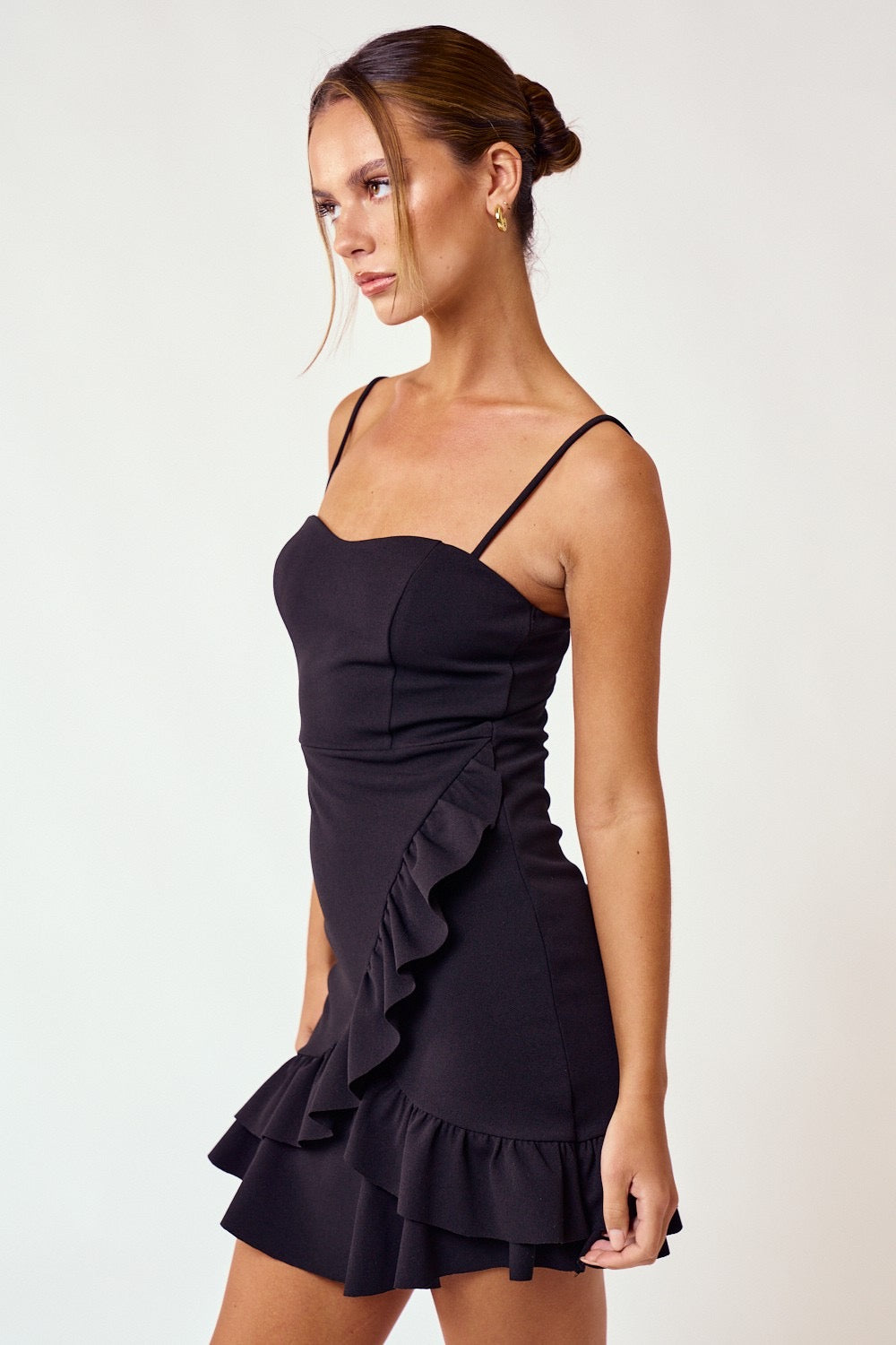 PORTER Sweetheart Tank Ruffle Dress