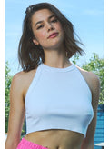 CREST Racerback RibKnit WaistCrop Top