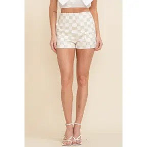 DYNAMIC Studded Checker Shorts