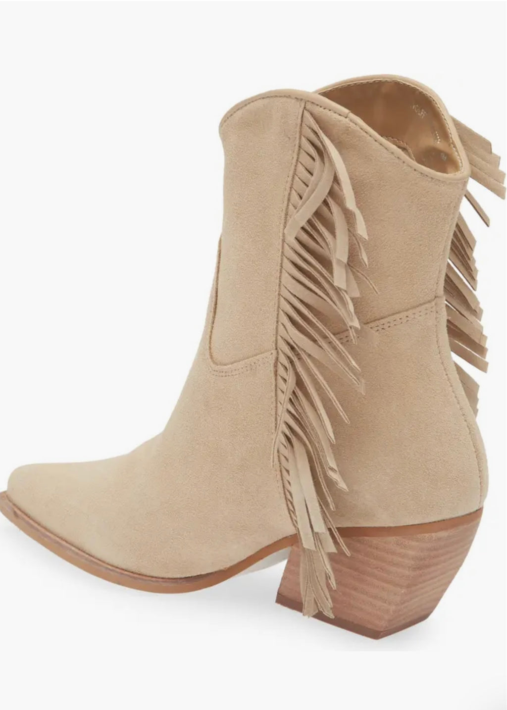 STEVE MADDEN Suede WOLFER-F Fringe Western Bootie
