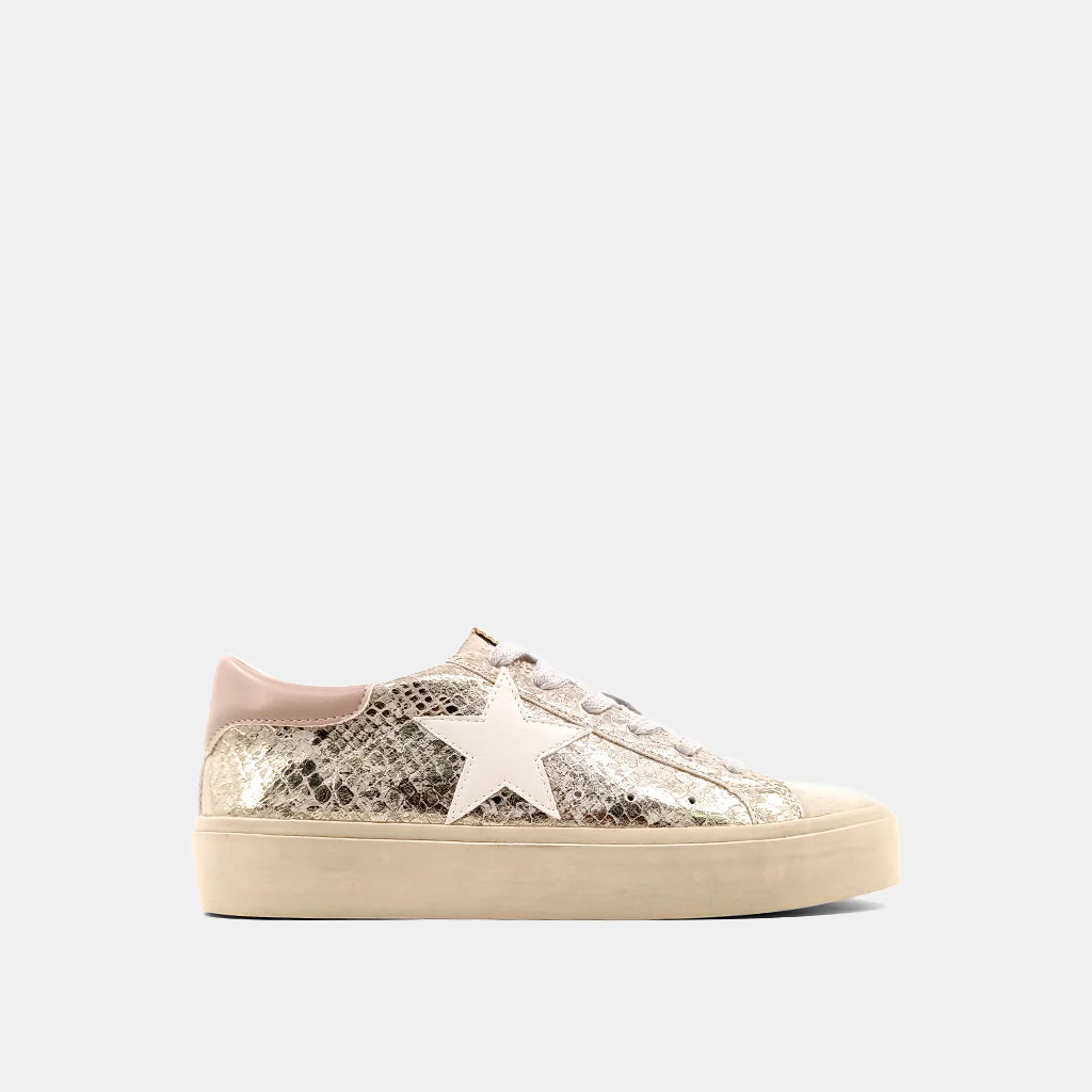 SHUSHOP Gold Snake REBA Star Sneaker