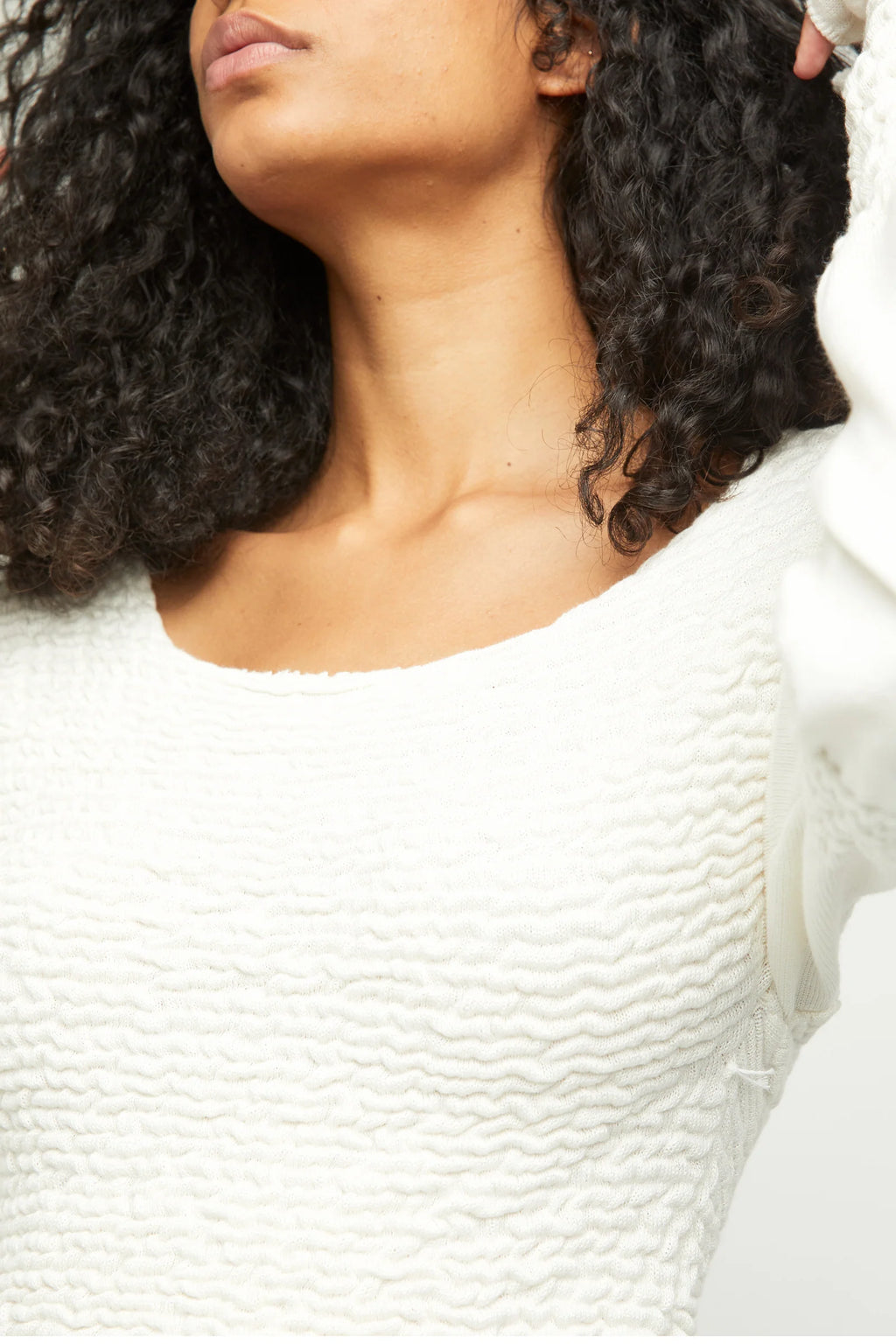FREE PEOPLE Smocked Bust/Sleeve FREE SPIRIT Peplum Top