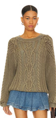 FREE PEOPLE Cable Knit FRANKIE Sweater