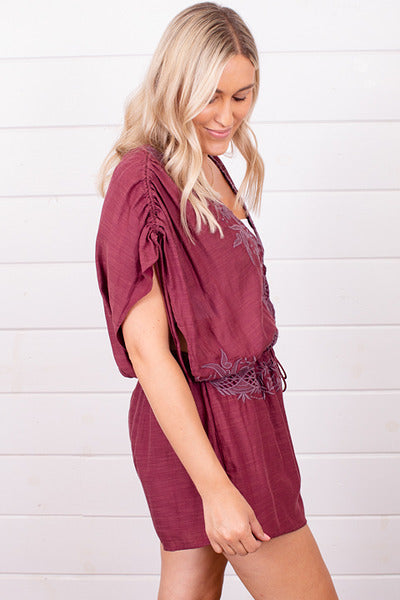 *FREE PEOPLE Embroidered WEILA Romper
