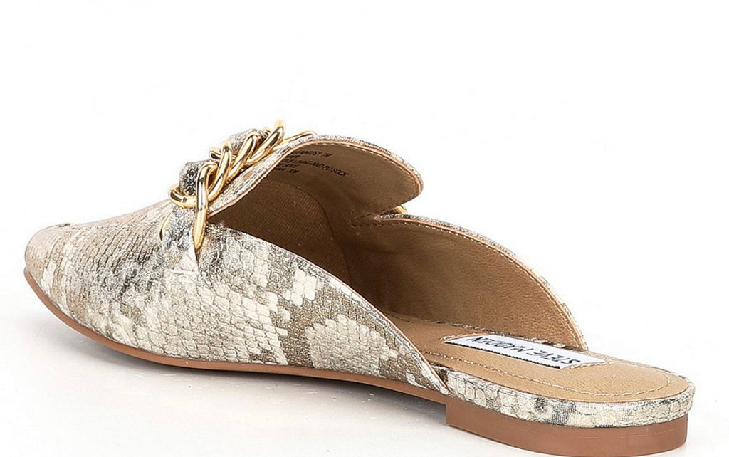 STEVE MADDEN Python Embossed FAINE Mules Shoe
