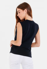 *ANOTHER LOVE Freya Asymmetric Drape Sleeveless Top