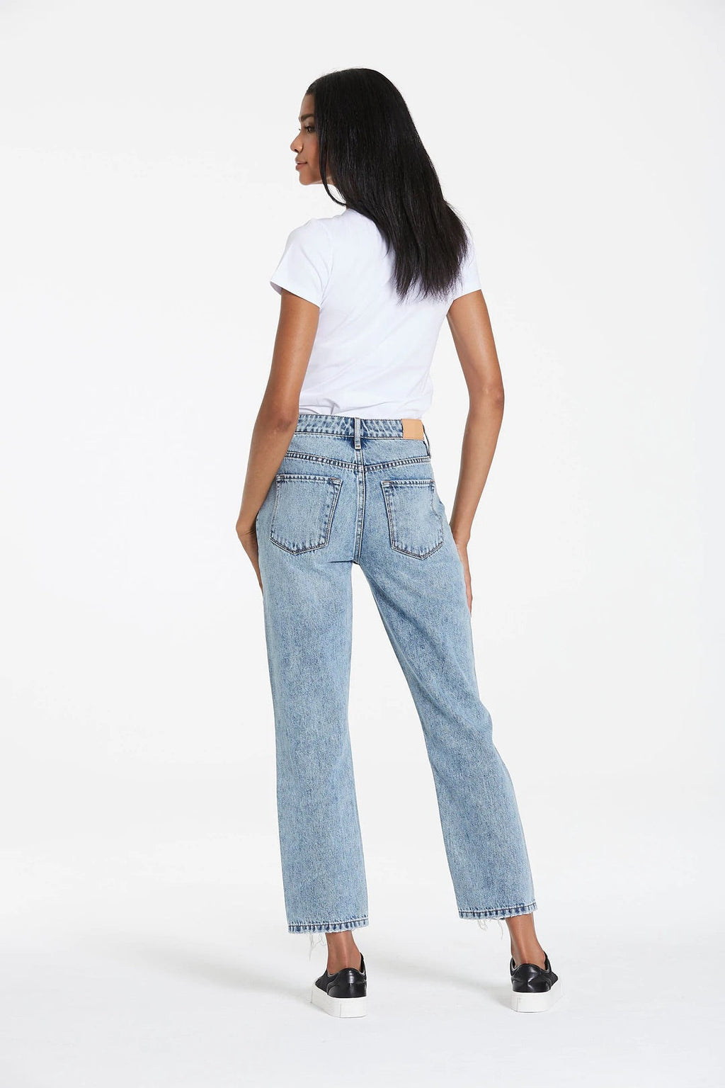 DEAR JOHN SuperHiRise JODI Distressed StraightLeg Jeans