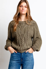 FREE PEOPLE Cable Knit FRANKIE Sweater