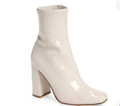 STEVE MADDEN PatentLeather  LYNDEN SquareToe  Booties