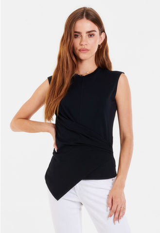 *ANOTHER LOVE Freya Asymmetric Drape Sleeveless Top