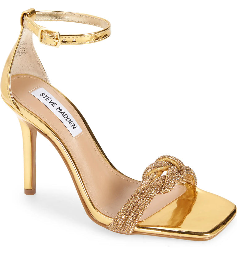 STEVE MADDEN Gold CONFETTI Heel Shoe