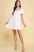 SISTERHOOD PuffSleeve Babydoll Dress