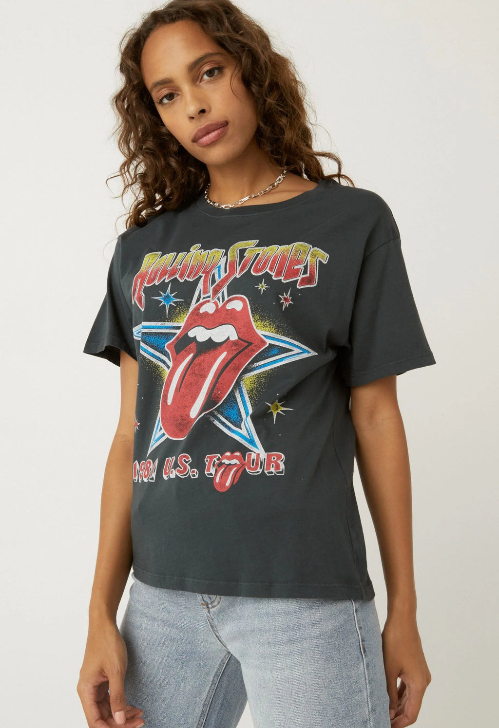 DAYDREAMER 1981 U.S. Tour ROLLING STONES Boyfriend Tee