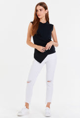 *ANOTHER LOVE Freya Asymmetric Drape Sleeveless Top