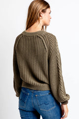 FREE PEOPLE Cable Knit FRANKIE Sweater