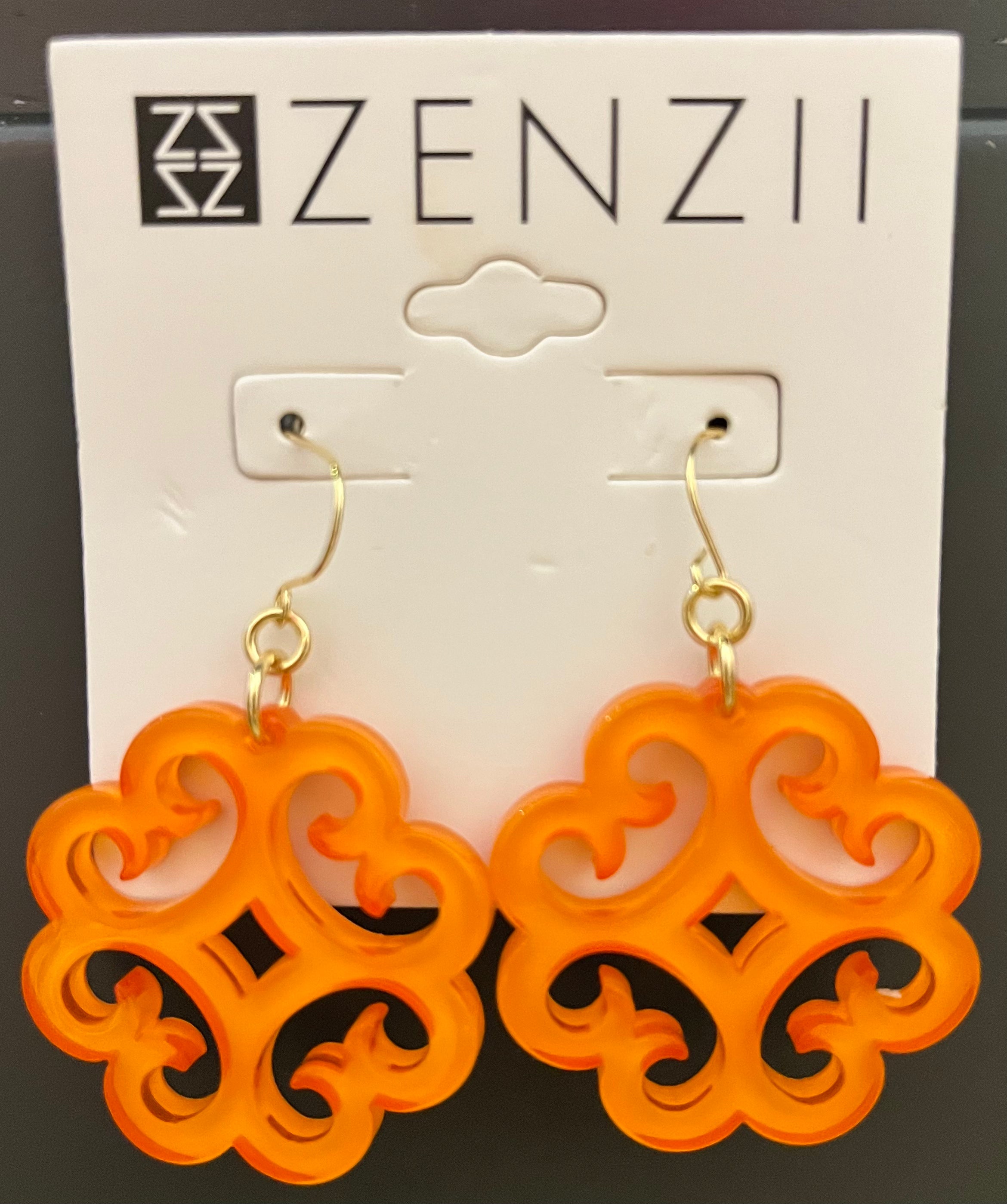 ZENZII Circle Wave Resin Earring