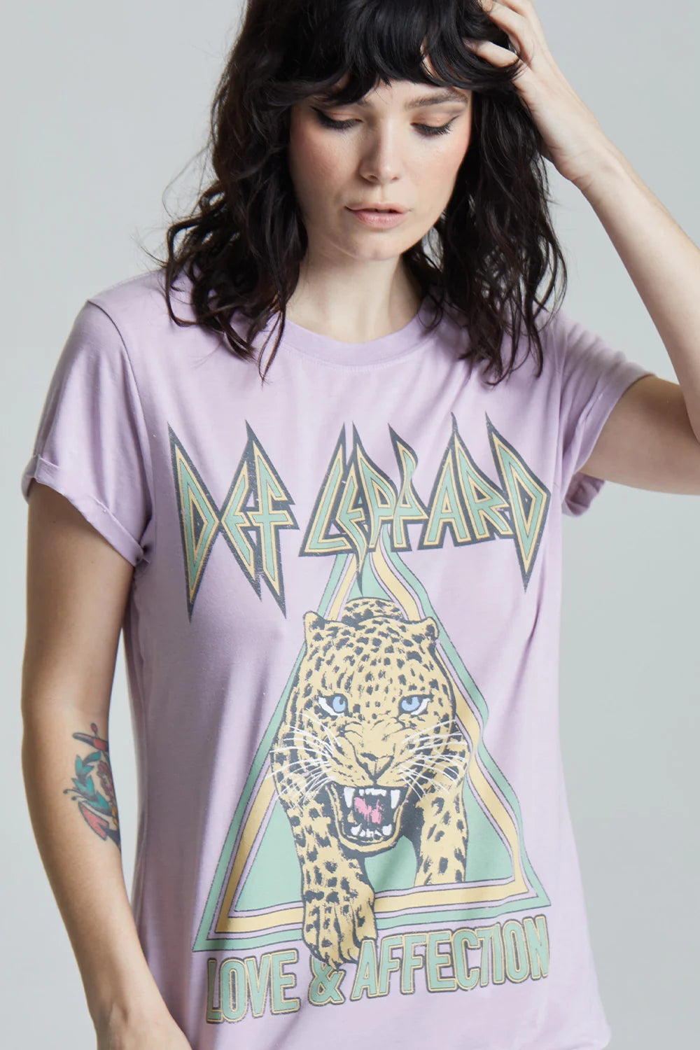 *RECYCLED KARMA Def Leppard LOVE & AFFECTION Tee Top