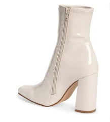 STEVE MADDEN PatentLeather  LYNDEN SquareToe  Booties