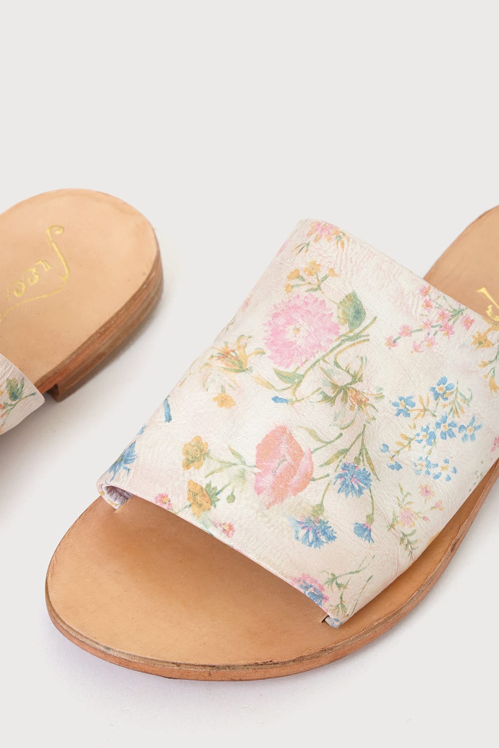 FREE PEOPLE Floral Print  VINCENTE Slide Sandal