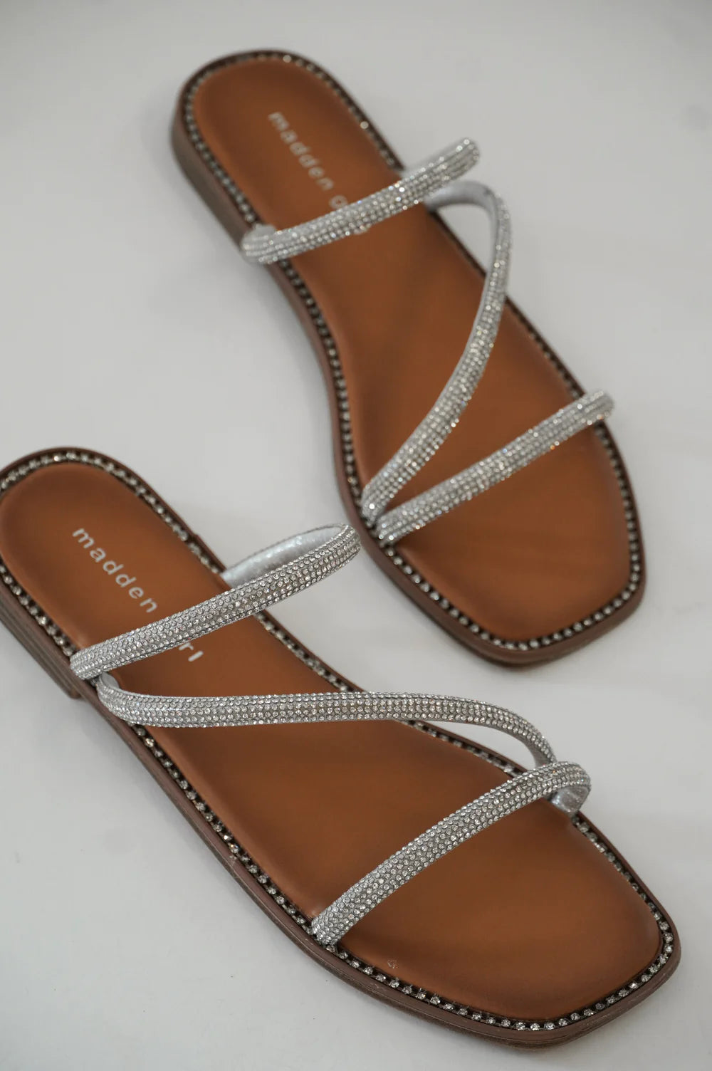 MADDEN GIRL Crystal PRIZZE Strappy Sandals