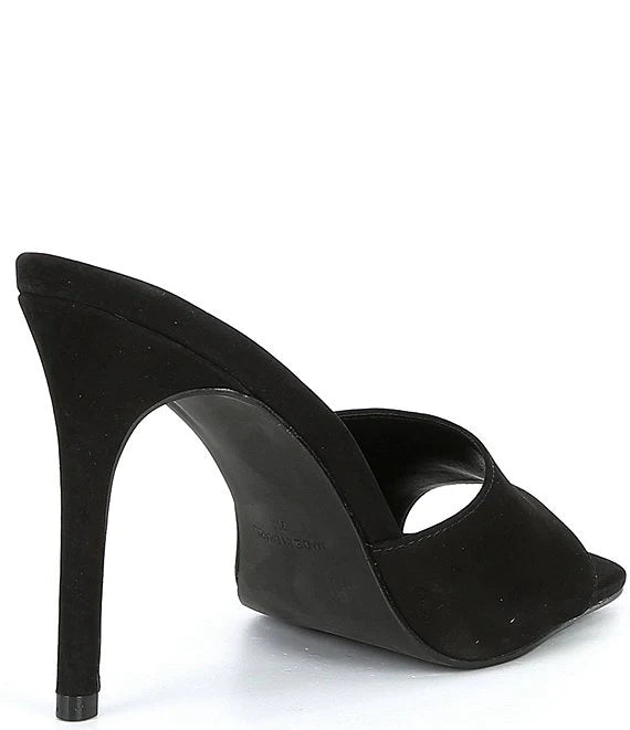 Open toe slide heels hot sale