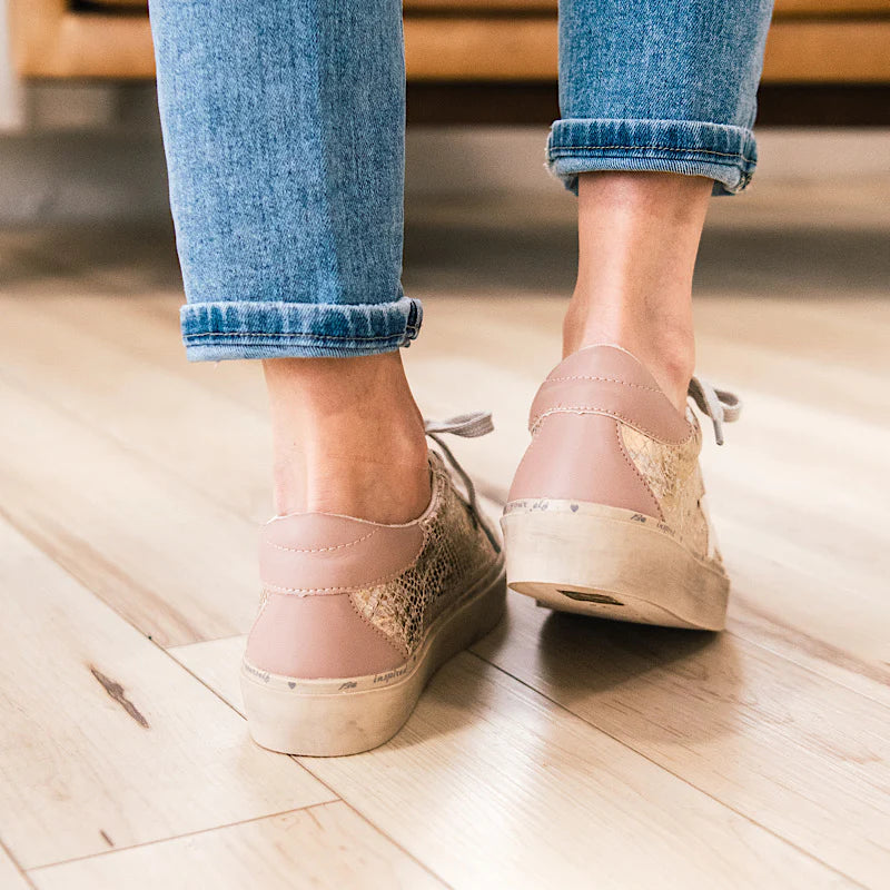 SHUSHOP Gold Snake REBA Star Sneaker