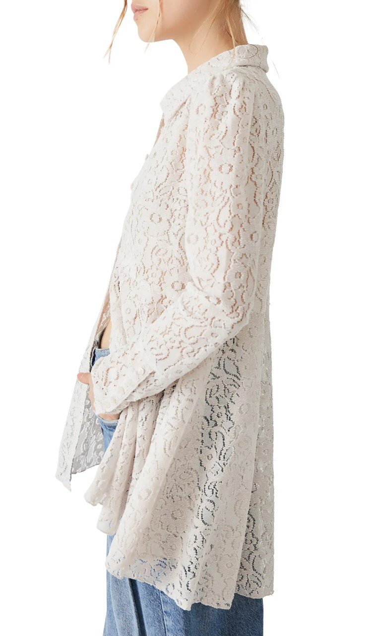 FREE PEOPLE Lace HEATHER SwingHem Tunic