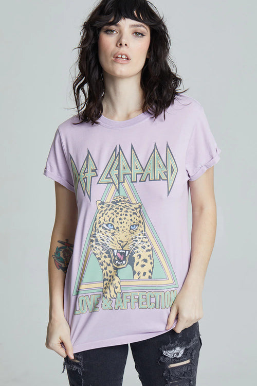 *RECYCLED KARMA Def Leppard LOVE & AFFECTION Tee Top