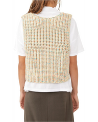 *FREE PEOPLE MultiKnit HOOPLA V-Back Vest