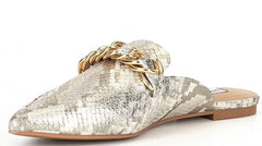 STEVE MADDEN Python Embossed FAINE Mules Shoe