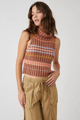 FREE PEOPLE Stripe EDITH Sweater Vest