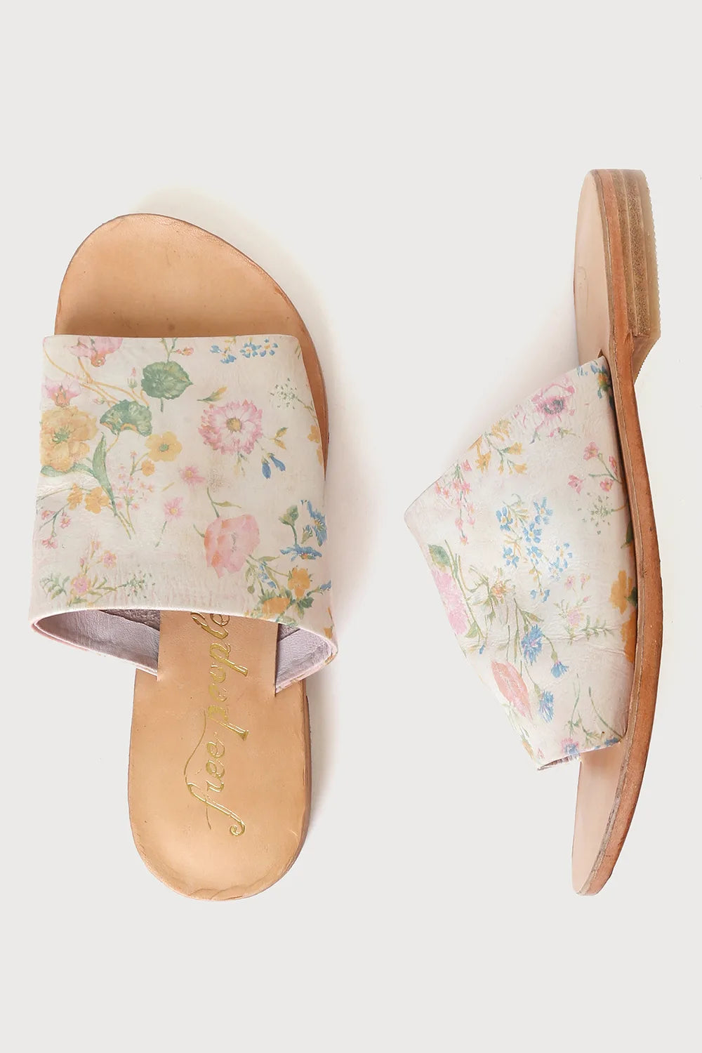 FREE PEOPLE Floral Print  VINCENTE Slide Sandal