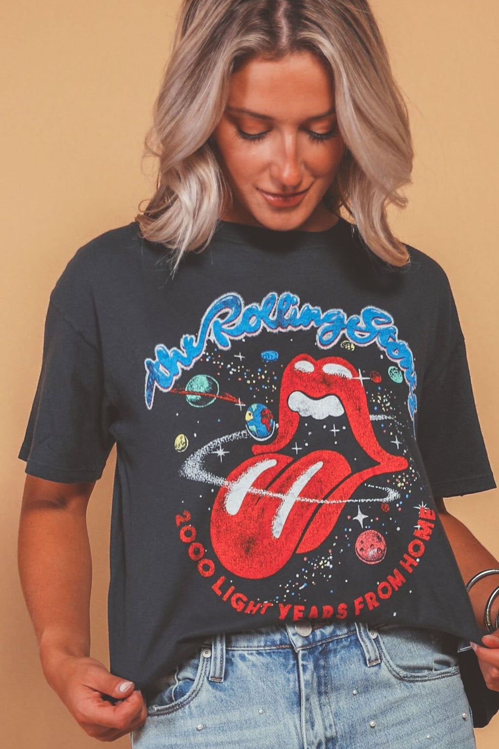 DAYDREAMER Rolling Stones GALAXY Boyfriend Tee