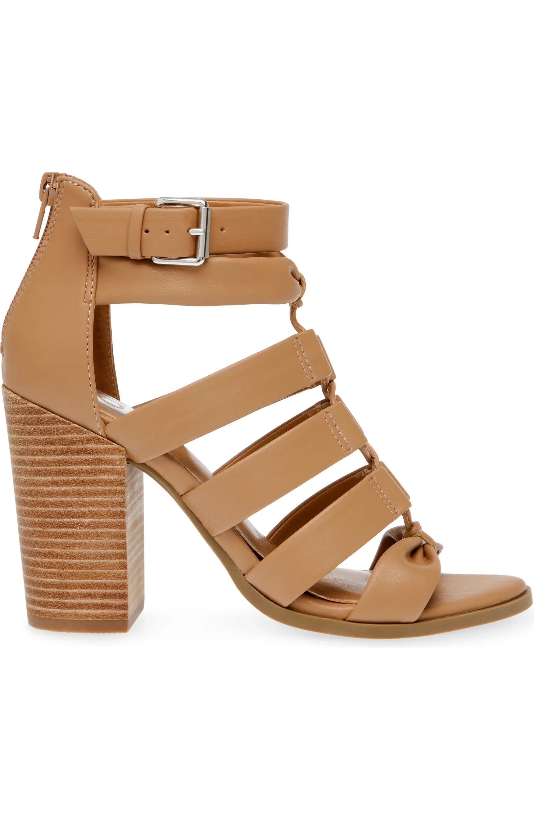 DOLCE VITA Strappy BILLY Zipback Stacked Heel Sandals