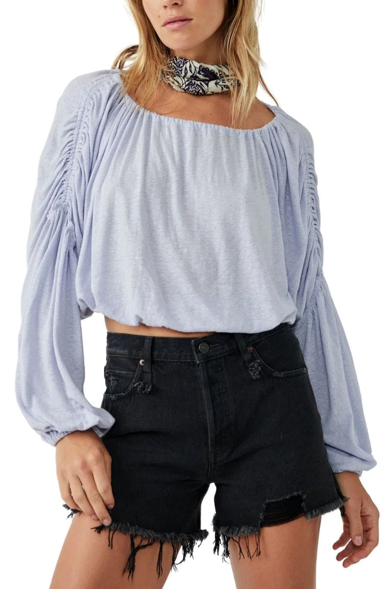 FREE PEOPLE RoucheSleeve IN A DREAM Top