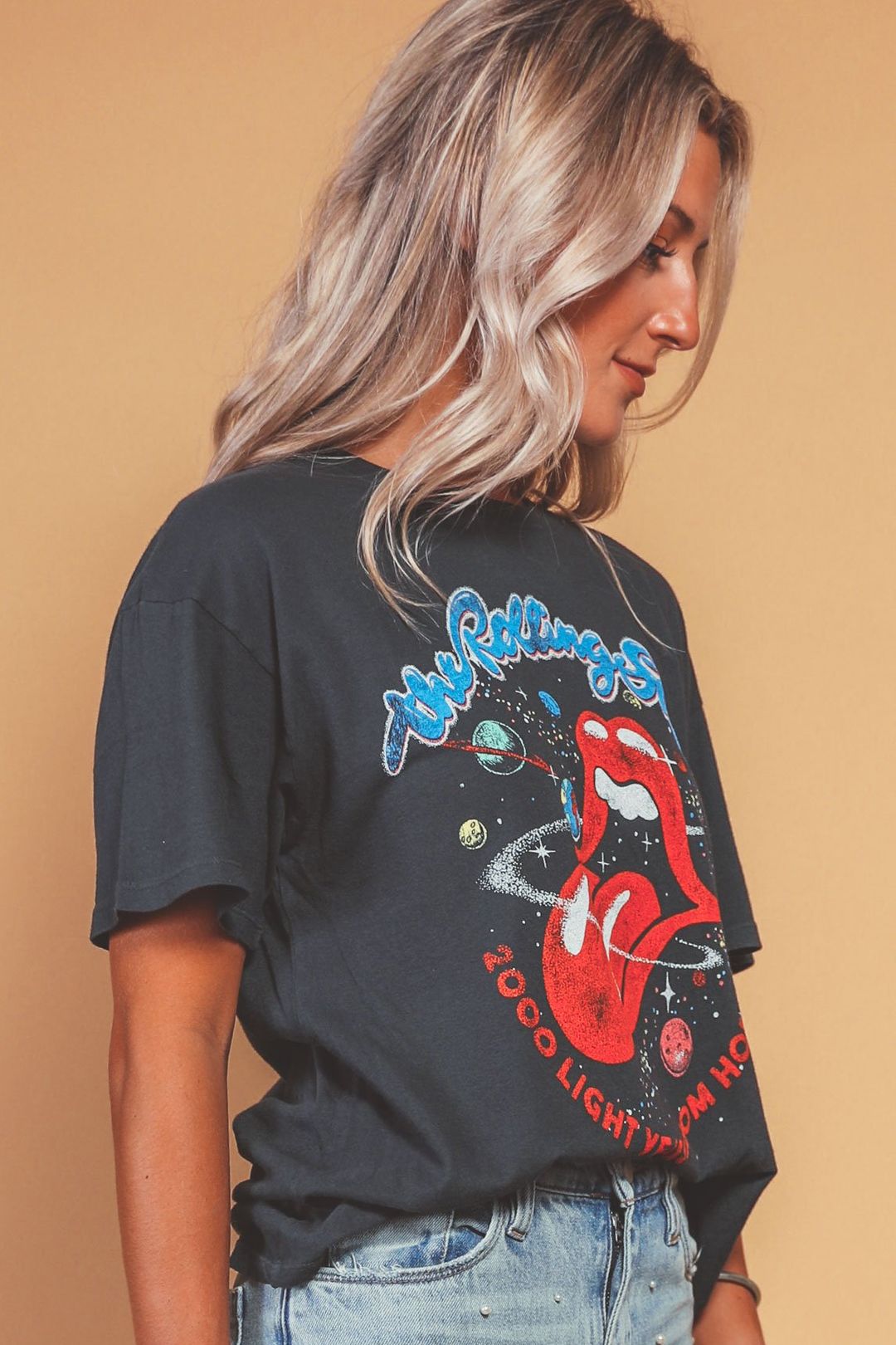 DAYDREAMER Rolling Stones GALAXY Boyfriend Tee