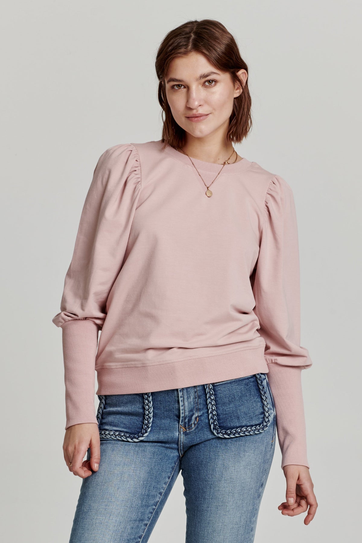 ANOTHER LOVE PuffSleeve TARA Raglan Crewneck Top