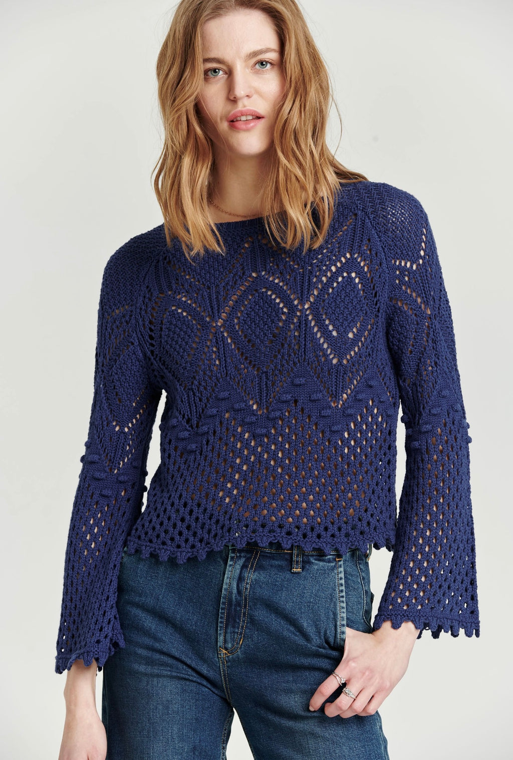 ANOTHER LOVE BellSleeve MARISSA Crochet Sweater