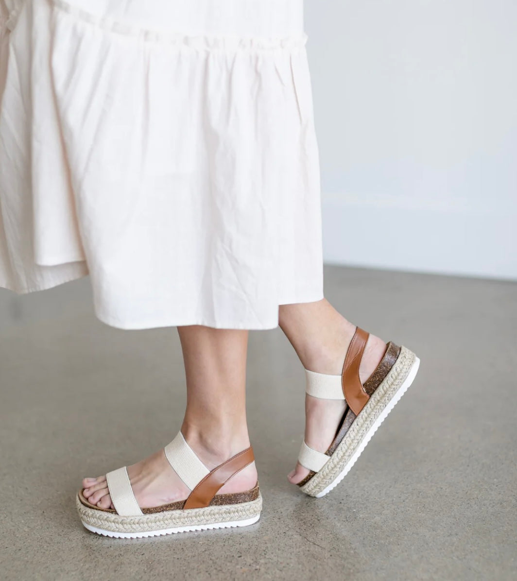 STEVE MADDEN Platform JAKLIN Banded Espadrille Sandal