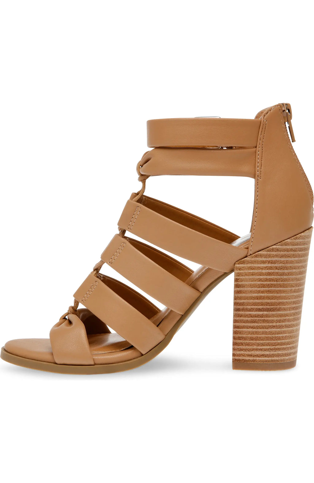 DOLCE VITA Strappy BILLY Zipback Stacked Heel Sandals
