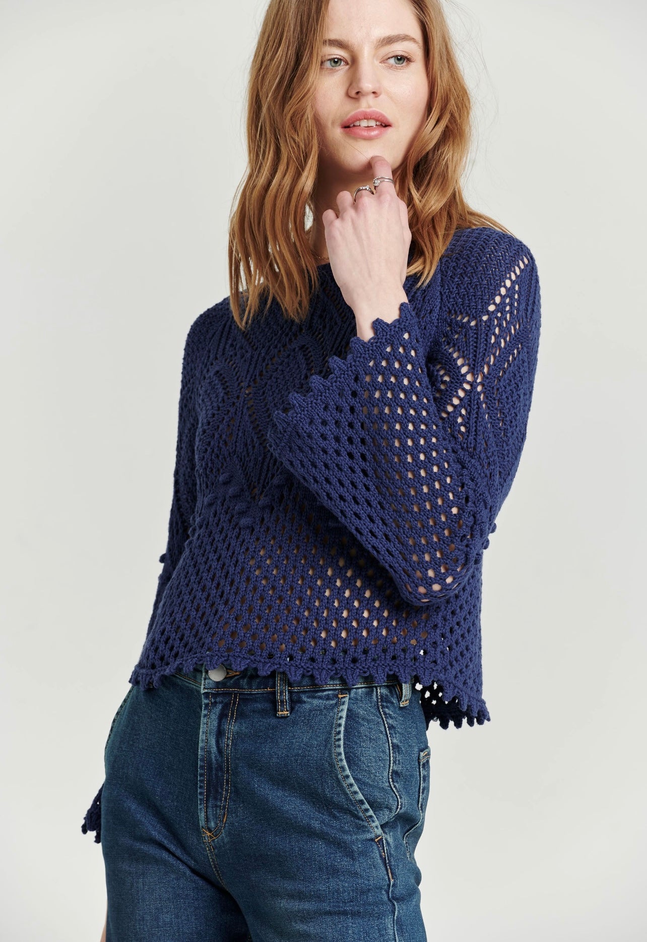 ANOTHER LOVE BellSleeve MARISSA Crochet Sweater